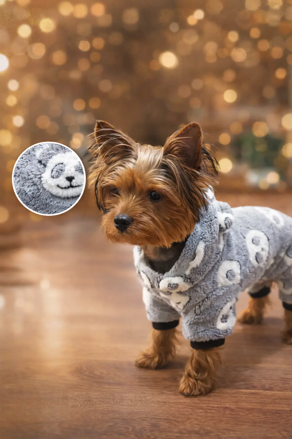 Мек суитчър за кучета с декоративен десен - усмивчици